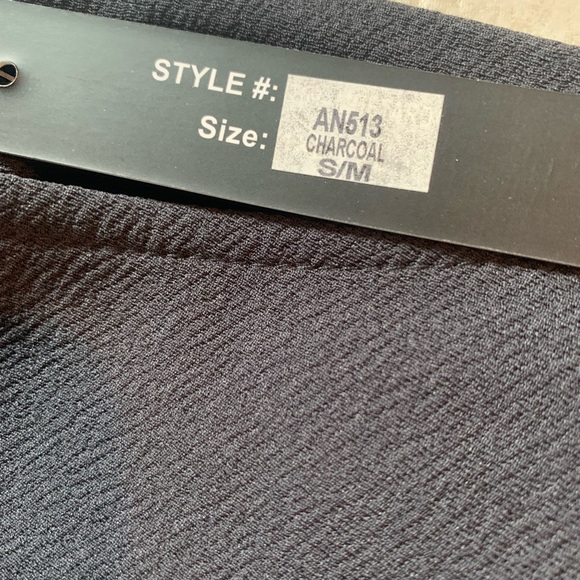 NWT New Mix Charcoal gray pull on dress pants. Size S/M. - Picture 6 of 9